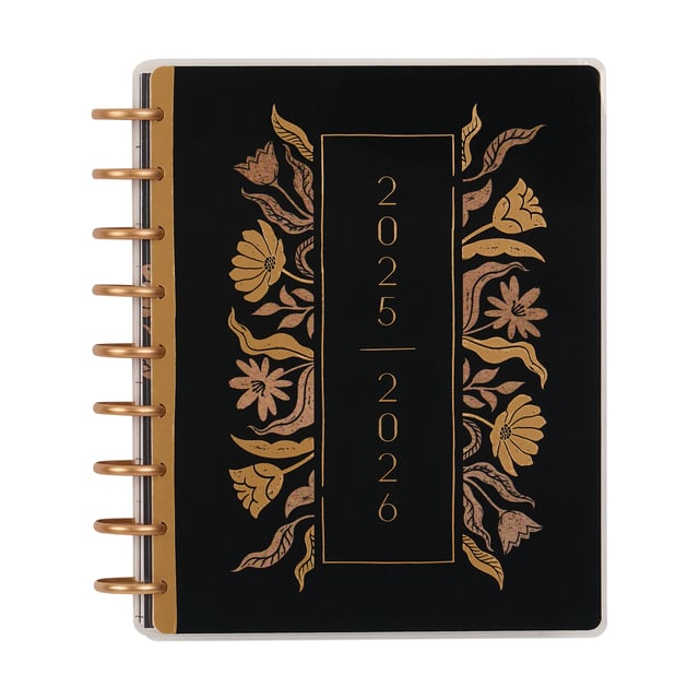 2025–2026 Krafted Florals Customizable Planner - Classic Dashboard Layout - 18 Months
