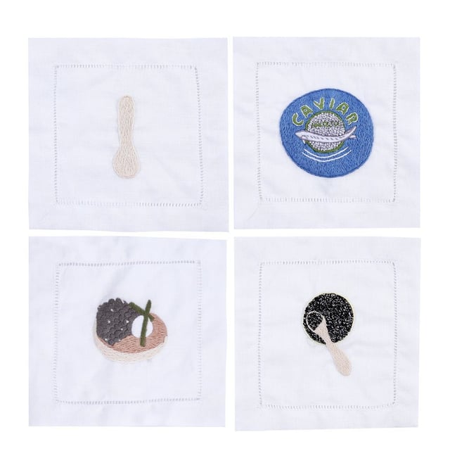 Caviar Cocktail Napkins