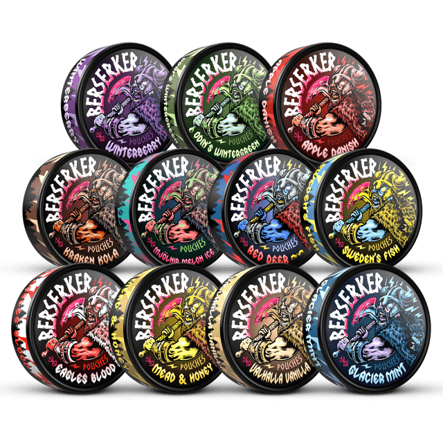 Berserker Caffeine Pouches - Sampler 11 Pack