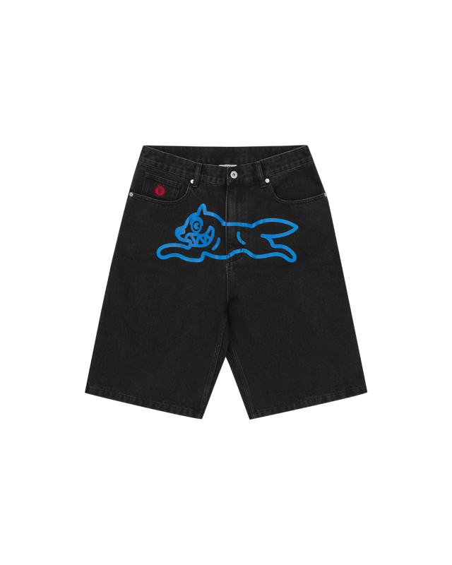 Running Dog Denim Shorts