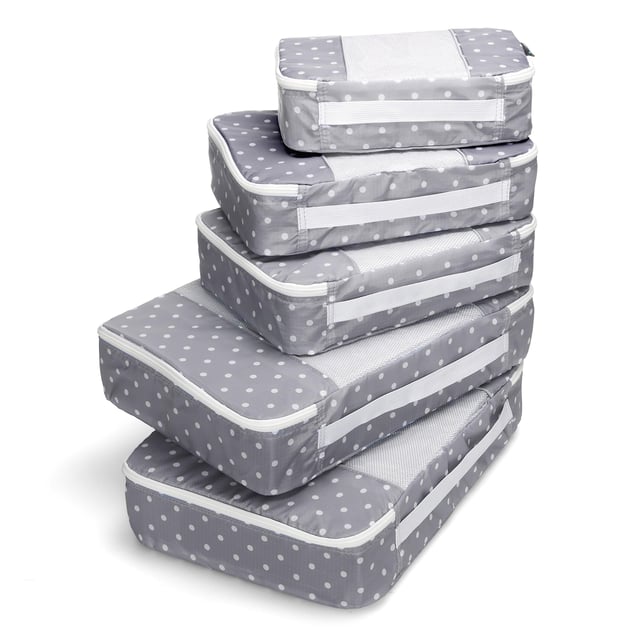 Travelwise Packing Cubes, White Dots, Set (5262369)