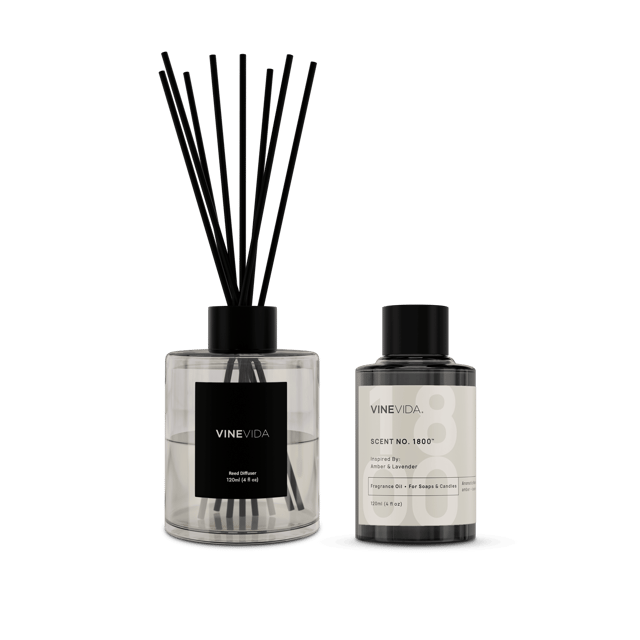 NO. 1800 Reed Diffuser - Inspired by: Amber & Lavender by Jo Malone