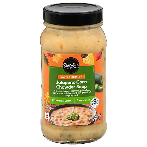 Signature Select Soup Jalapeno Corn Chowder 24 Oz - 24 OZ