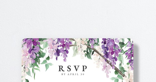 Timeless Floral Wedding Response Cards