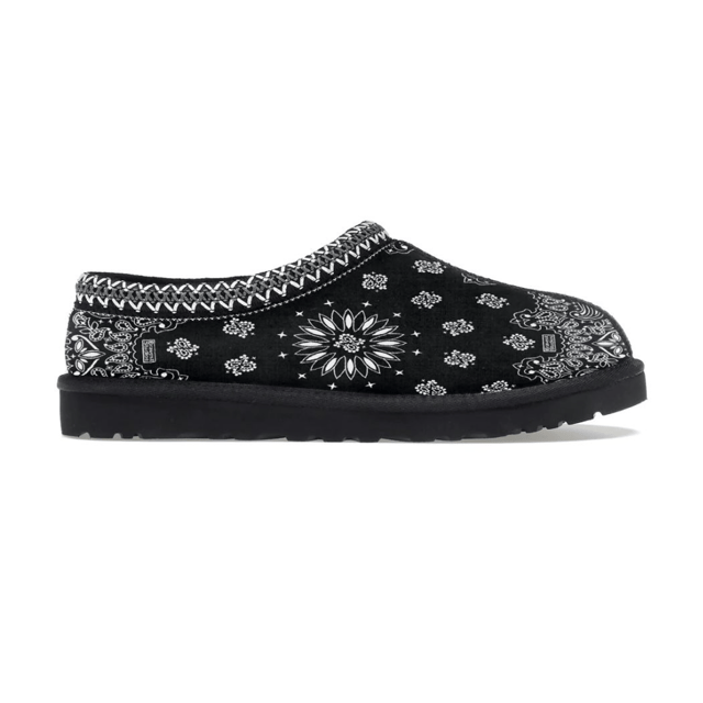 Bravest Studios Black Paisley Slippers
