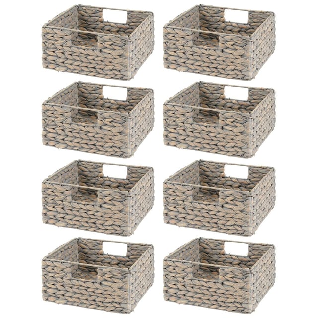 Water Hyacinth Cube Kitchen Basket 10.5 x 10.5 x 5