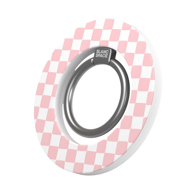 Pink & White Checked Magsafe Grip Magsafe Grip