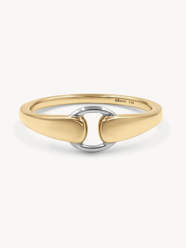 Two-Toned Buckle Ring