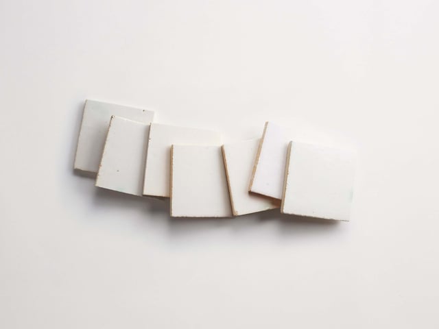 eastern elements | mochi white | square ~ 4"x4"x⅜"