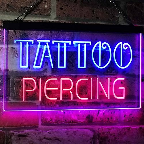 Tattoo Piercing LED Neon Light Sign