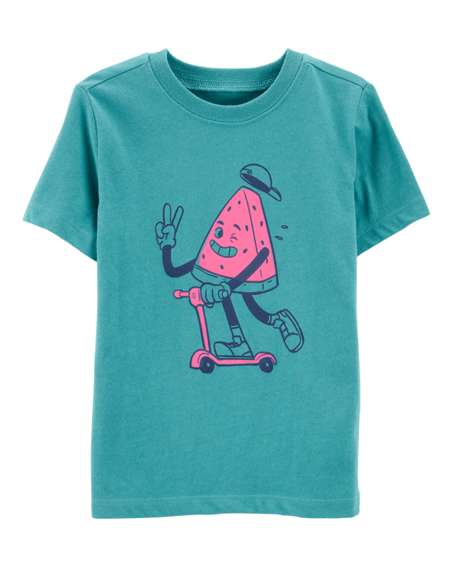 Toddler Watermelon Short-Sleeve Graphic Tee - Green