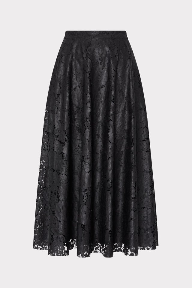 Otha Textured Lace Midi Skirt