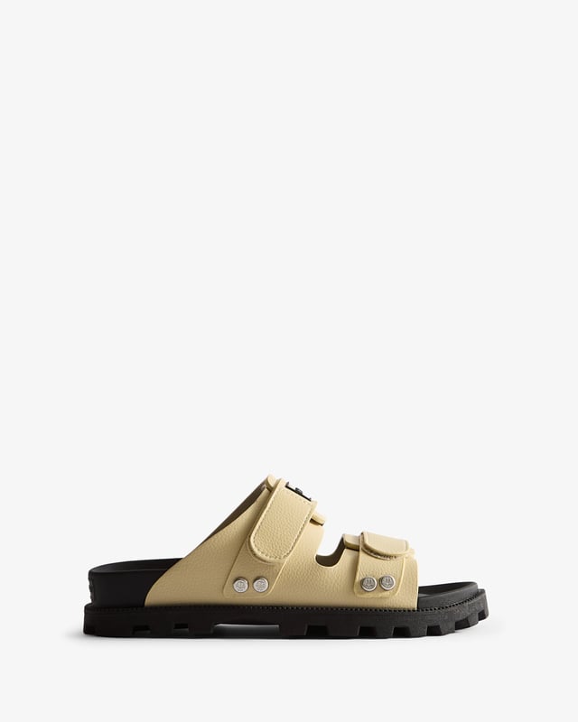 Unisex Vegan Synthetic Logo Sandal