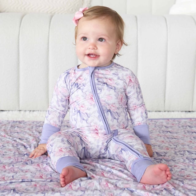 Leighton's Lavender Convertible Zip Romper