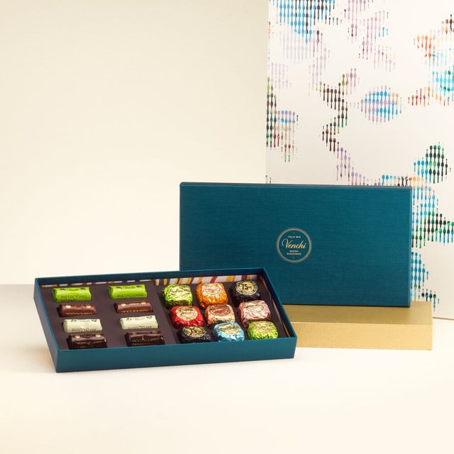 Blue Murrine gift box: Chocoviar & Ingots, 10.37 oz