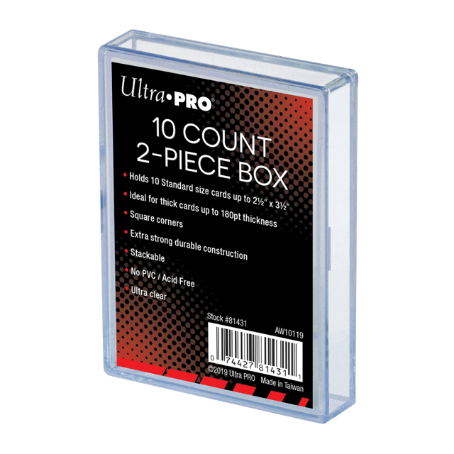 2-Piece Clear 10 Card Storage Box