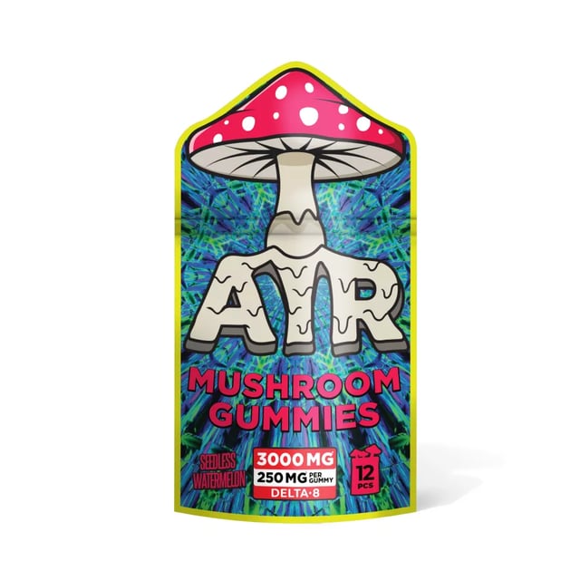 250mg D8 Mushroom Gummies - Seedless Watermelon