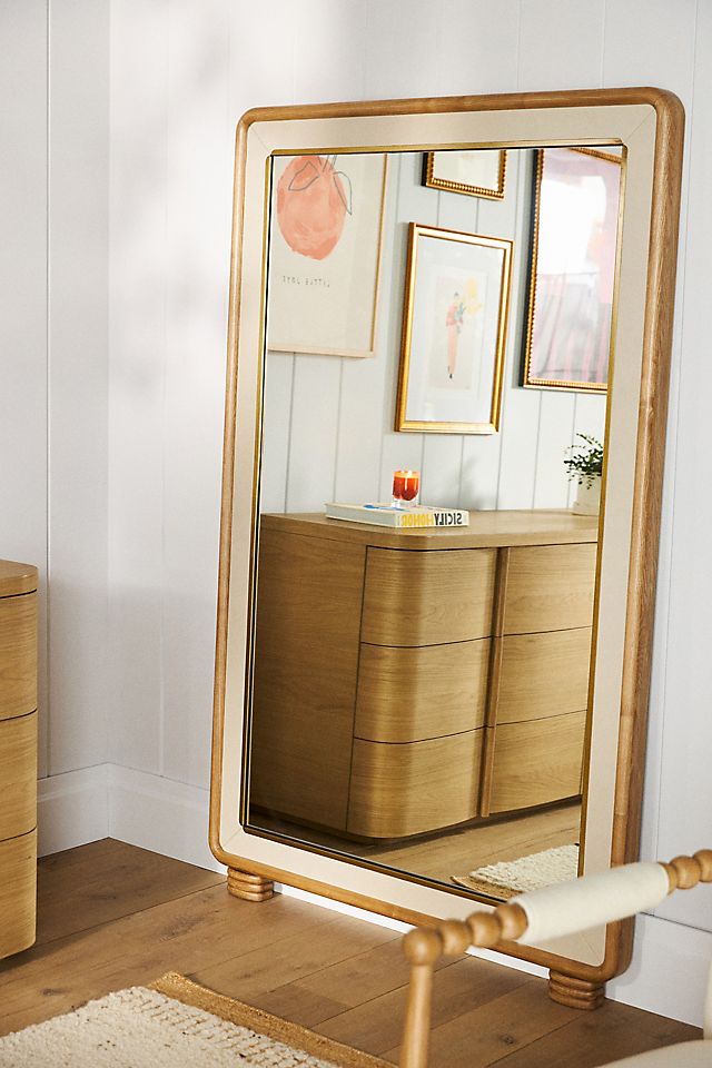 Monza Faux-Leather Mirror