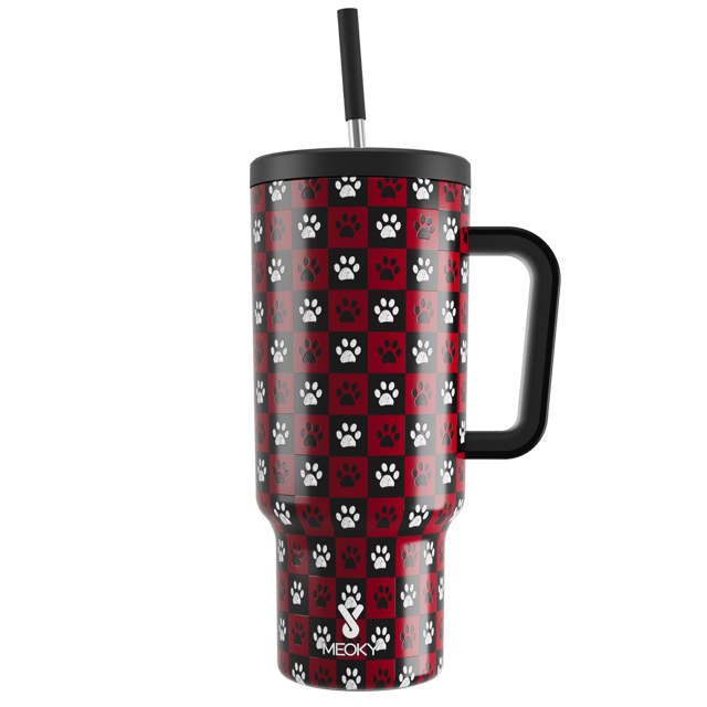 Puppy Paw - Customized 40oz Tumbler With Straw - The perfect gift for Loved ones, relatives, friends !