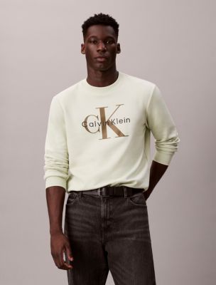 Monogram Logo Fleece Crewneck Sweatshirt