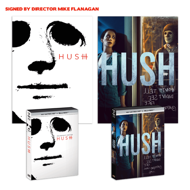Hush [Collector's Edition] + 2 Exclusive Posters (One Signed) + Exclusive Slipcover