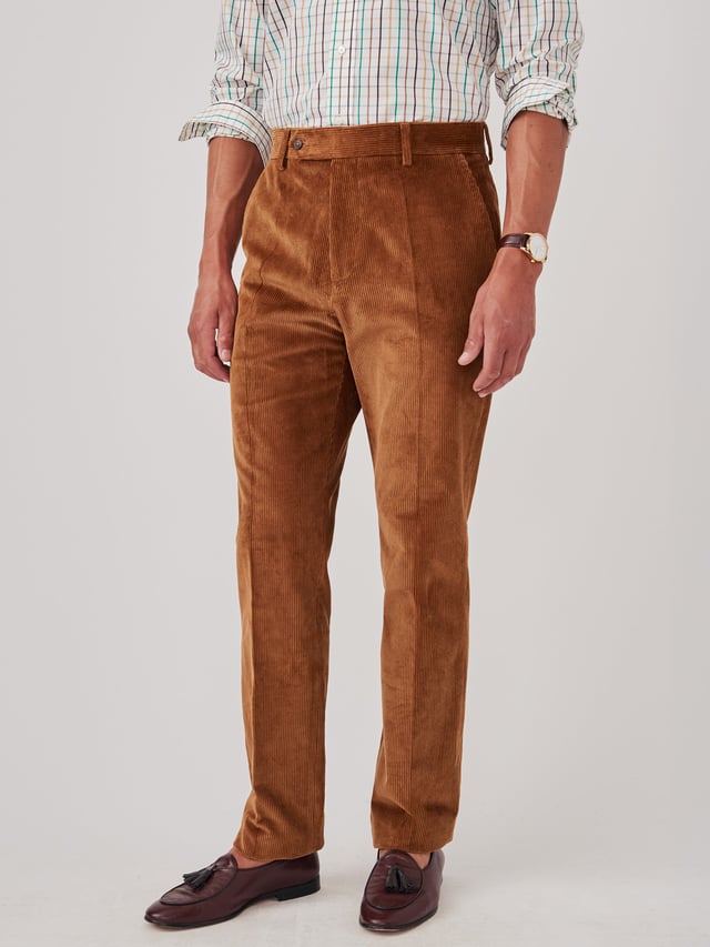 Caramel Solid Oxford Corduroy Pants | Men's Pants | J.McLaughlin