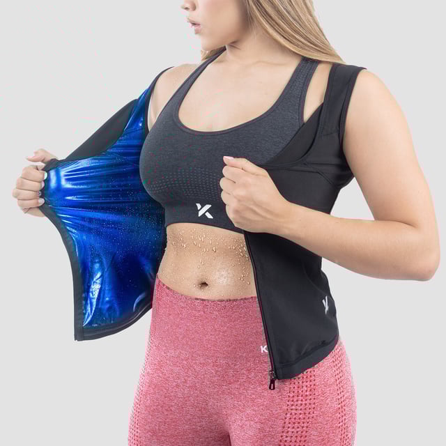 Women's Zipper Heat Trapping Sweat Vest