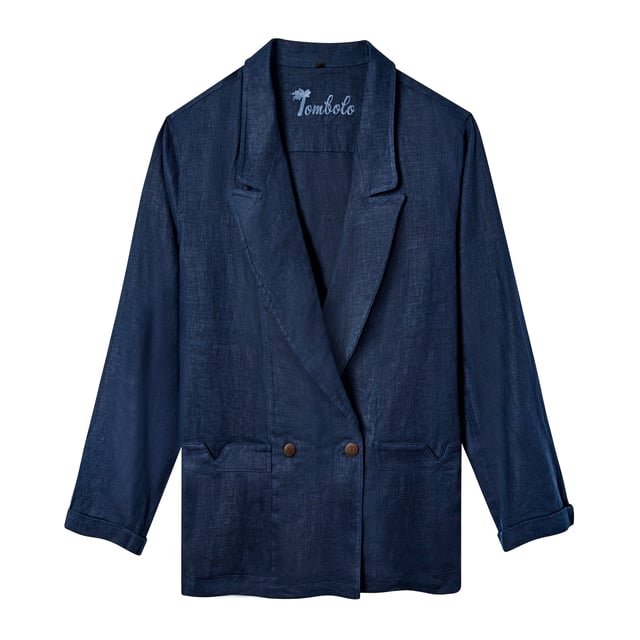 Easy-Going Jacket (Navy Linen)