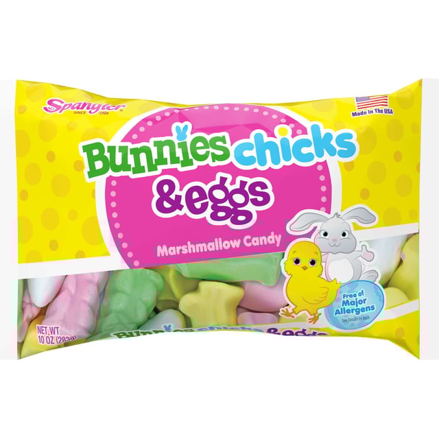 SPANGLER Easter Marshmallow Treats - 10 oz. Bags, 12-pack