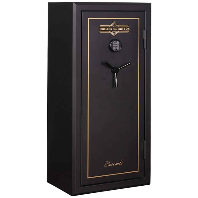 SureLock Security Company Cascade 24 Gun and Home Safe - Black Texture
