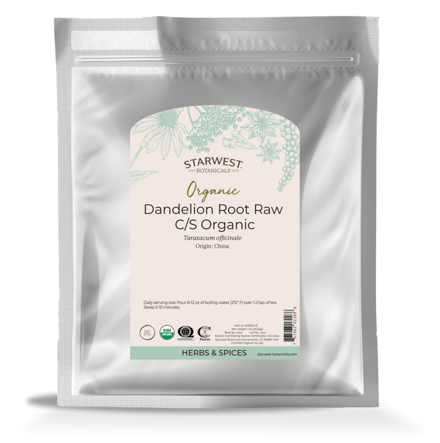 Dandelion Root Raw Cut Sift Organic