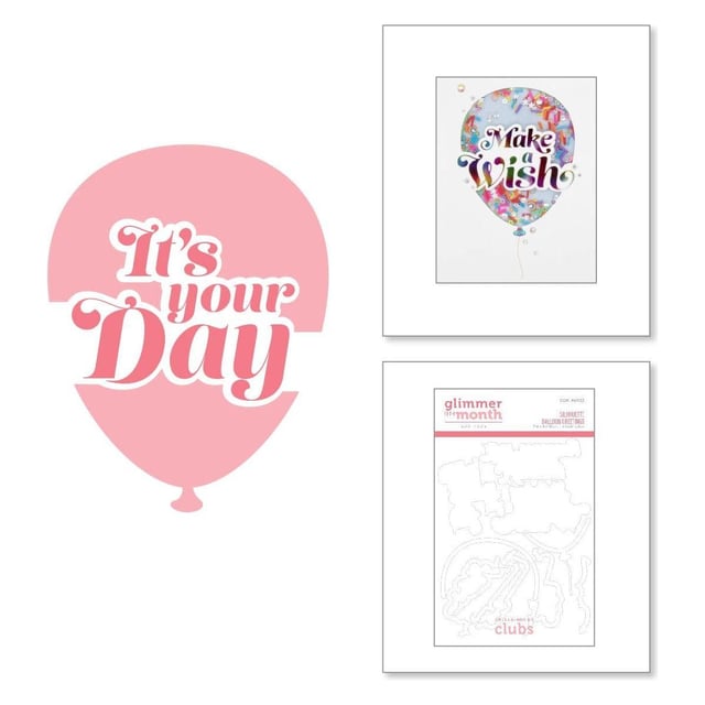 Silhouette Balloon Greetings - Glimmer Hot Foil Kit of the Month (Plates & Die Only)