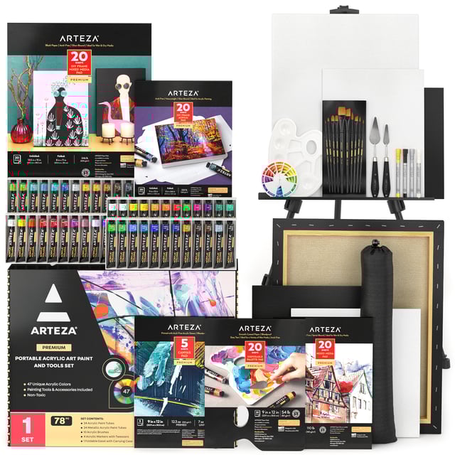 Acrylic Portable Art Set