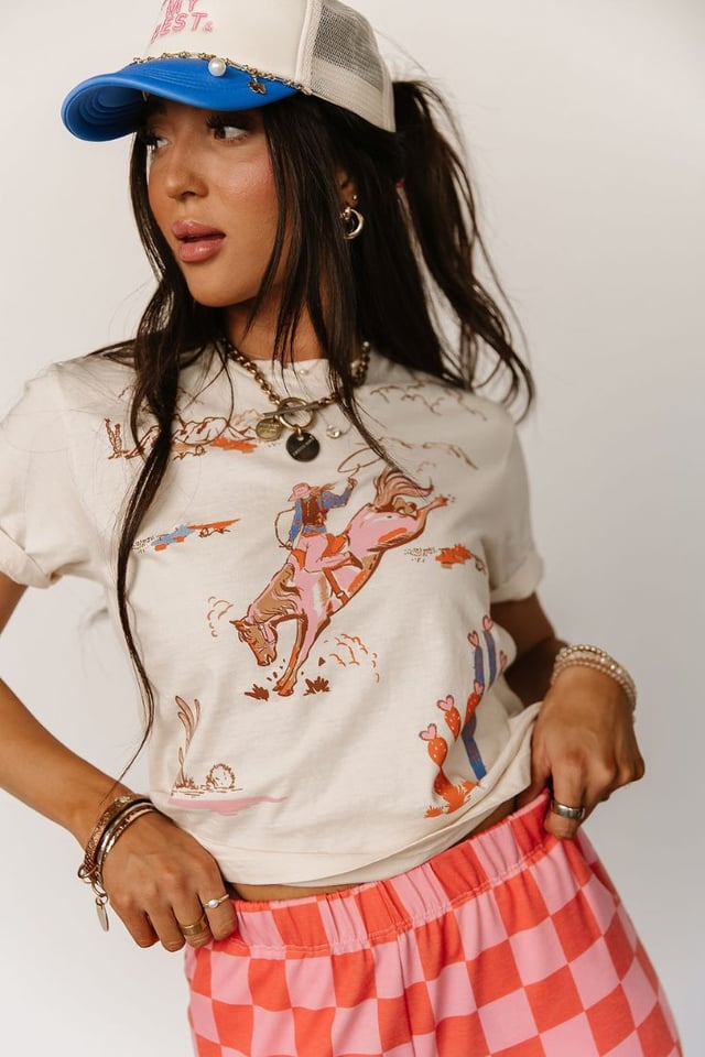 Cowgirl Collage Tee