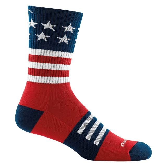Men's Captain Stripe Micro Crew Lightweight Hiking Socks