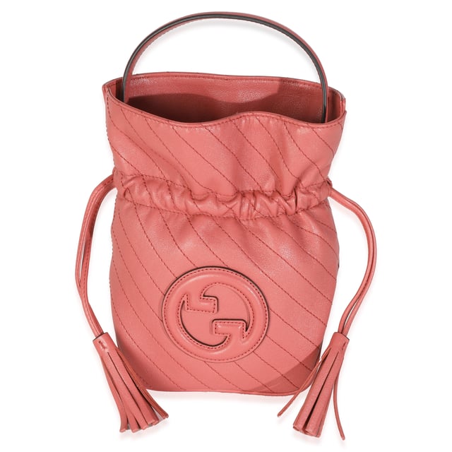 Pink Calfskin Blondie Bucket Bag