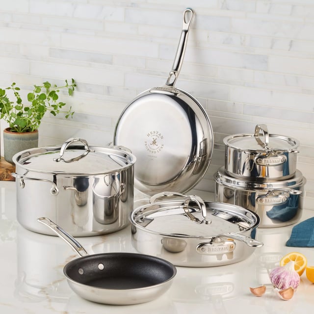 Polished Clad Stainless Steel Premiere Set, 10-Piece