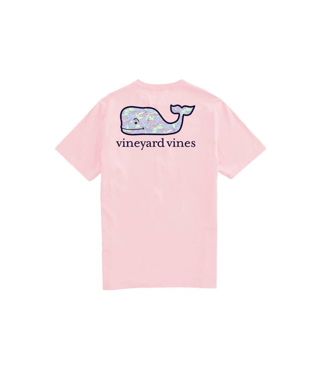 OUTLET Bonefish Palm Whale Fill Short-Sleeve Pocket Tee