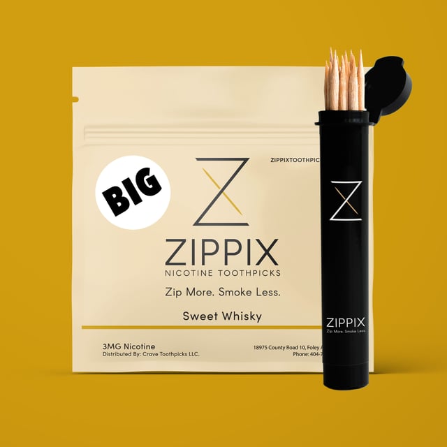 BIG Whisky Nicotine Toothpicks