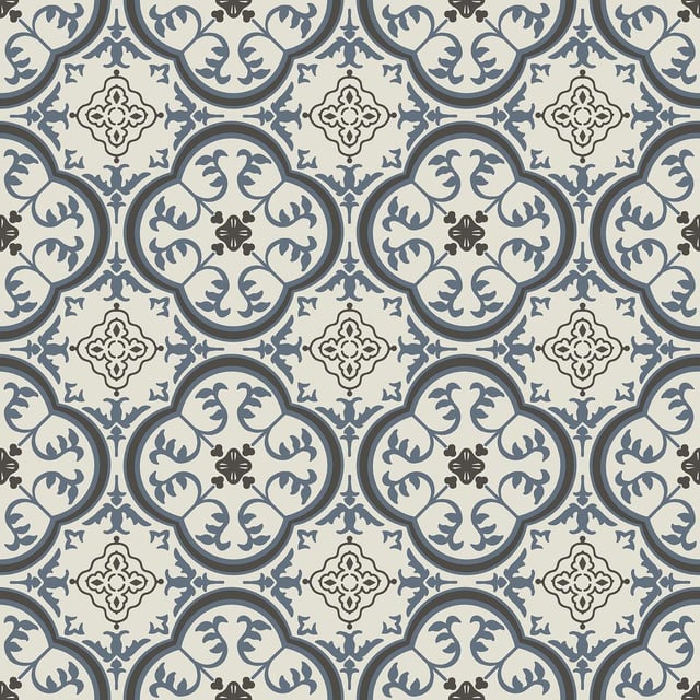 IVC Soho Blue and Grey Residential Vinyl Sheet, Sold by 13.2 ft. Wide x Custom Length