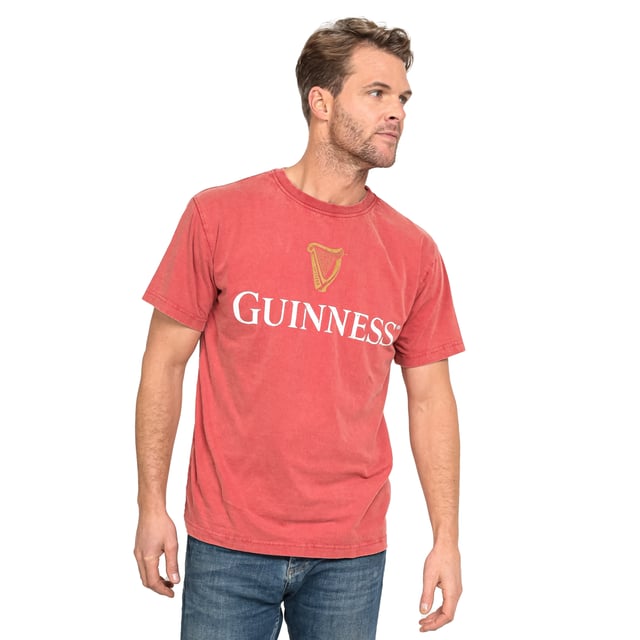 Red Guinness Harp Premium Tee