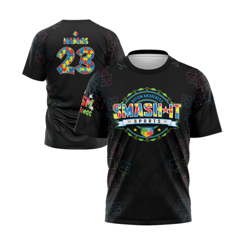 2025 Autism Awareness Short Sleeve Jersey (Customized Buy-In) - Multiple Colors