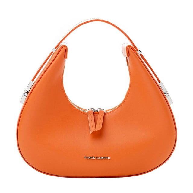 Burnt Orange Vince Camuto Leather Shoulder Bag