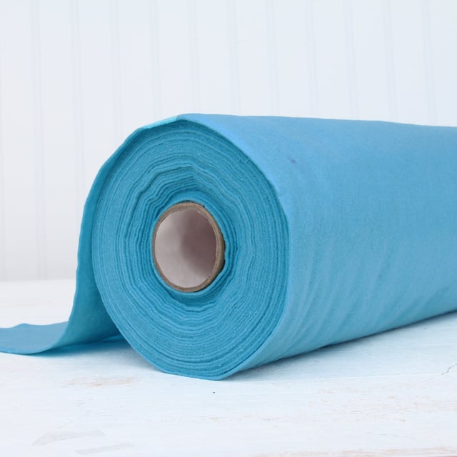 Aqua Felt By The Yard - 36" Wide - Soft Premium Felt Fabric