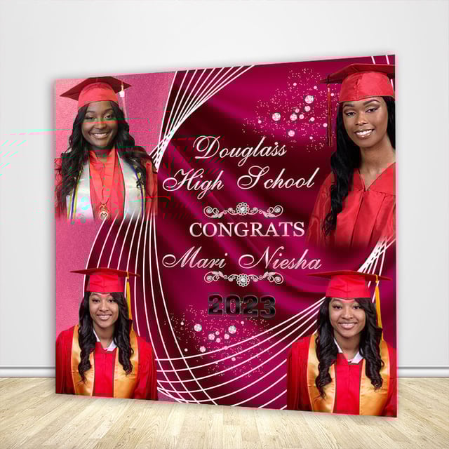 High School Graduation Party Backdrop Idea