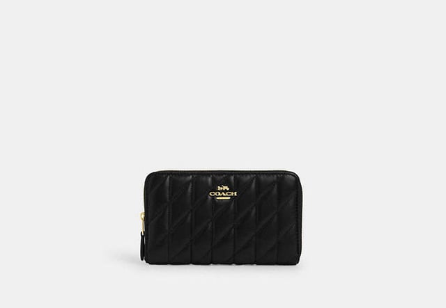 Medium Id Zip Wallet With Quilting