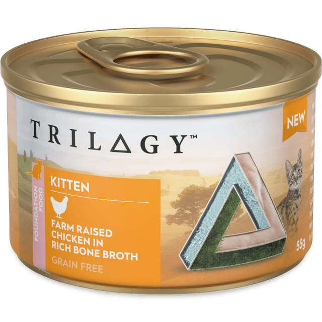 Farm Raised Chicken In Bone Broth Wet Kitten Food