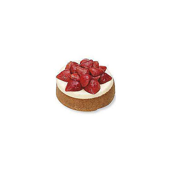 Bakery Cake Cheesecake 7 Inch Fresh Strawberry Top - Each