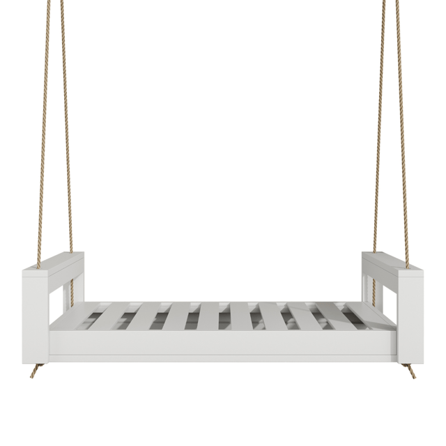 Breezy Acres Lancaster Daybed Swing Bed, Twin White