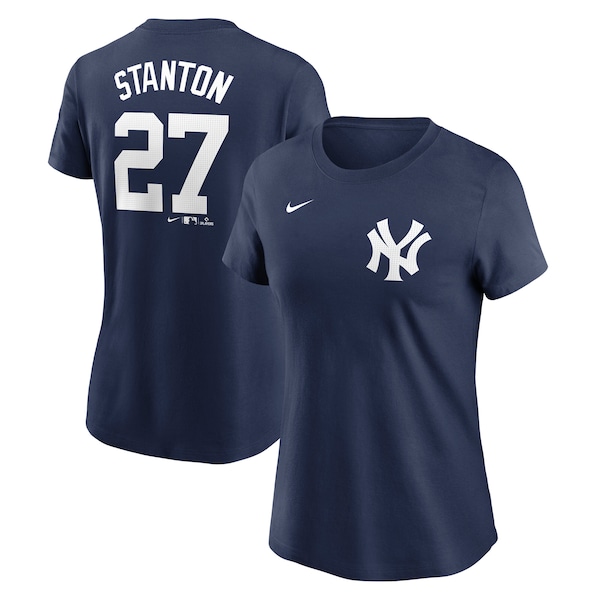 Giancarlo Stanton New York Yankees Nike Women's Fuse Name & Number T-Shirt - Navy